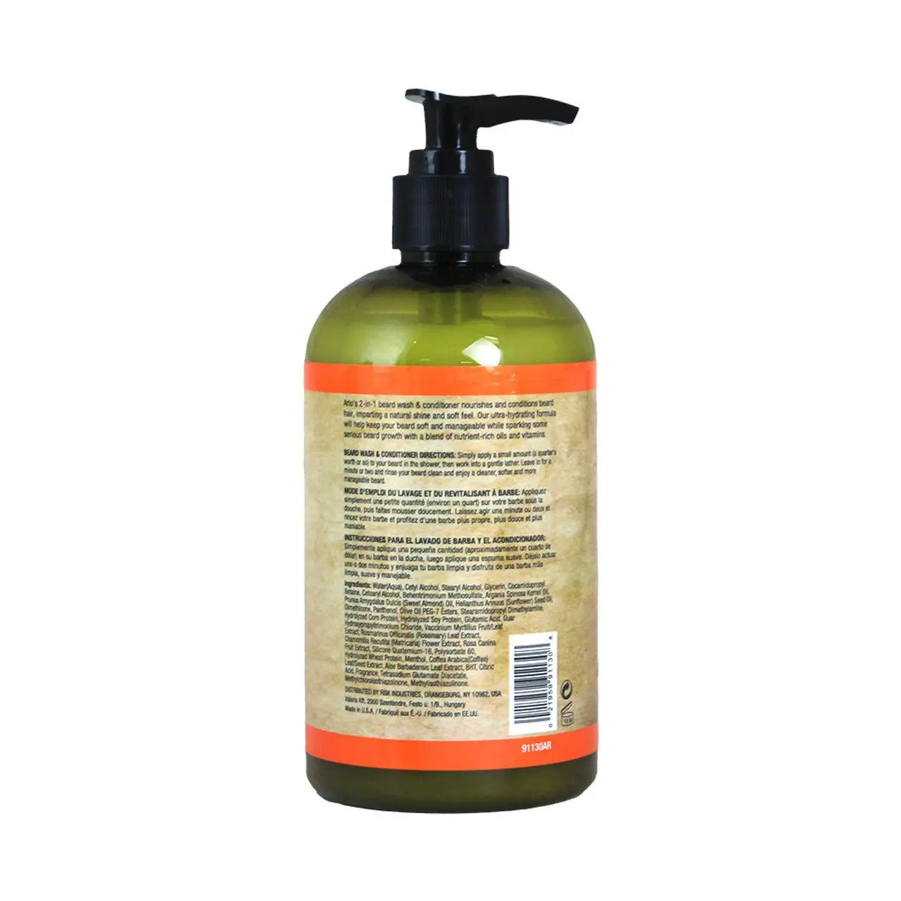 2 - IN - 1 Pro - Growth Beard Wash & Conditioner 12 oz - Hydrates facial hair for a smooth feel - Melanatedpeopleskincare.com