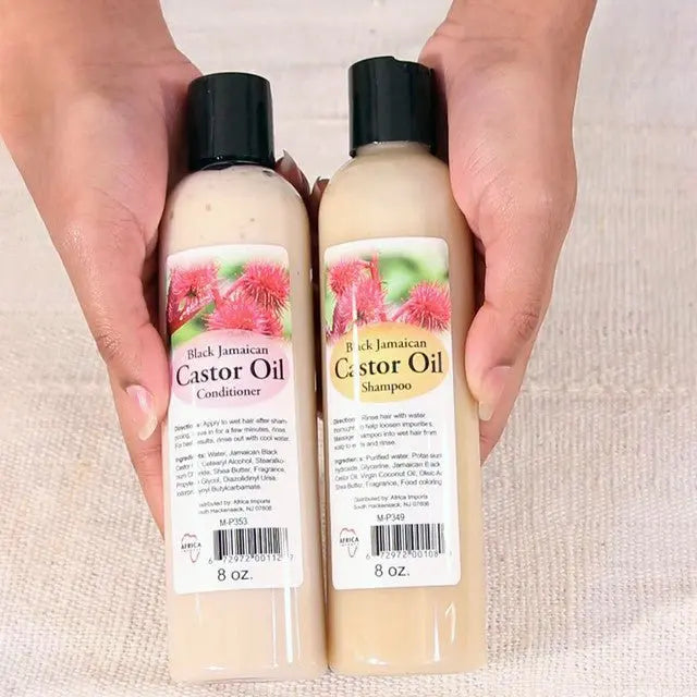 Black Jamaican Castor Shampoo & Conditioner Set - Melanatedpeopleskincare.com