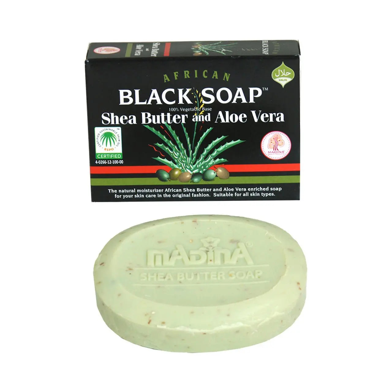 Madina Shea Butter & Aloe Vera Soap - 3½ oz - Hydrates and nourishes with Shea butter - Melanatedpeopleskincare.com