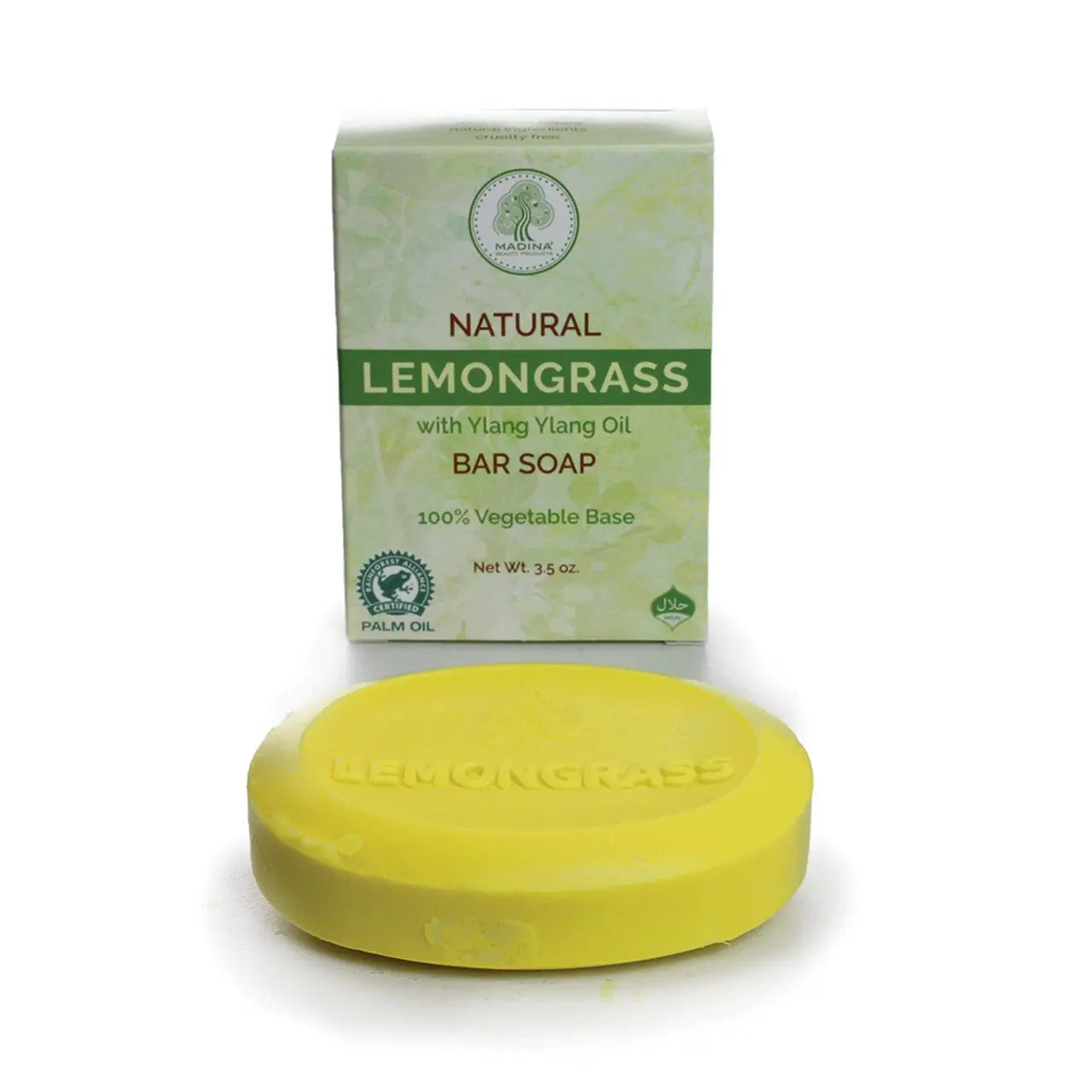 Natural Lemongrass Soap 3½ oz effectively cleanses away dirt, germs and odors without drying the skin - Melanatedpeopleskincare.com