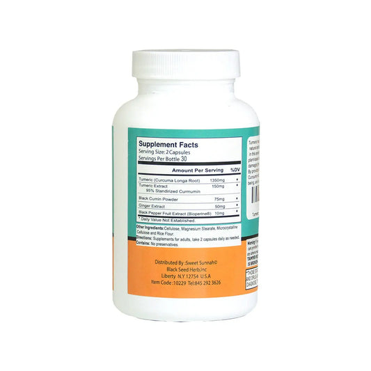 Black Seed Turmeric Veggie Capsules Immune and Anti-Inflammatory Support My Store