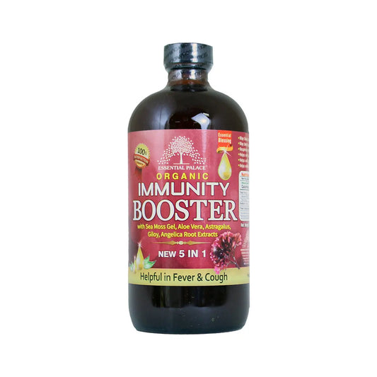 Organic Sea Moss Immunity Booster - ingredients like sea moss, echinacea, elderberry, and goldenseal. My Store