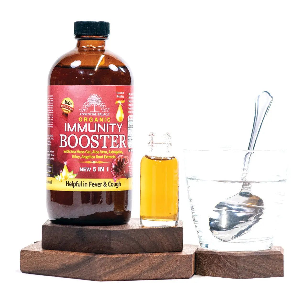 Organic Sea Moss Immunity Booster - ingredients like sea moss, echinacea, elderberry, and goldenseal. My Store