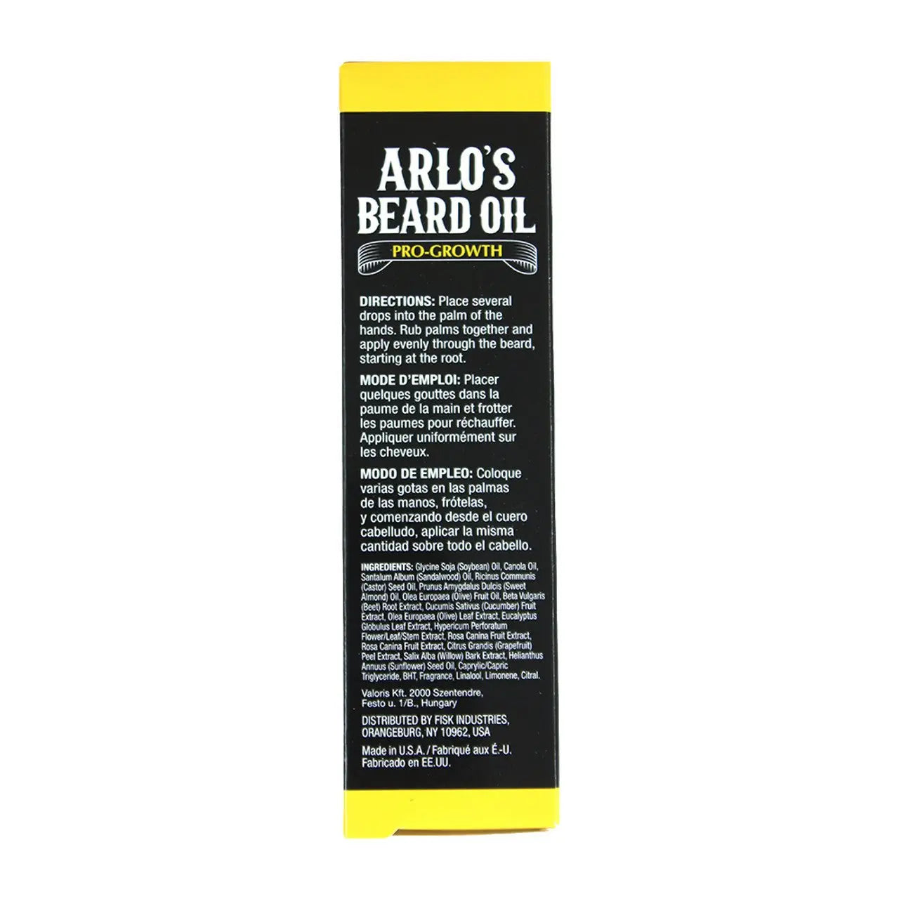 Arlo's: Pro - Growth Beard Oil: Sandalwood & Vanilla Scent - Beard Treatment Growth Oil - Melanatedpeopleskincare.com