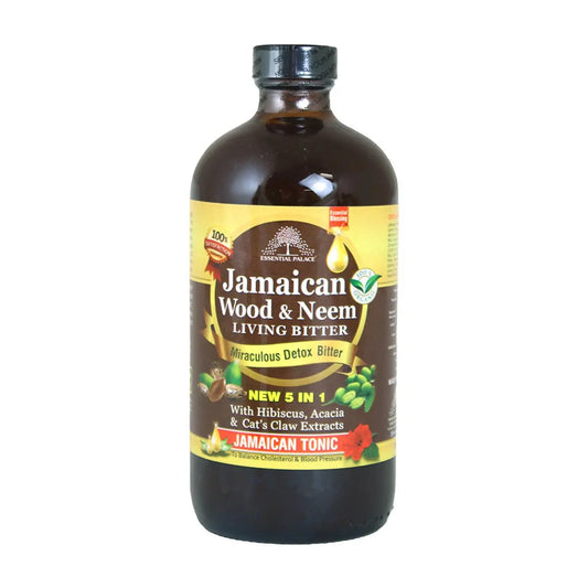 Jamaican Wood & Neem Living Bitter - helps with digestion, blood sugar control, and detoxification - Melanatedpeopleskincare.com