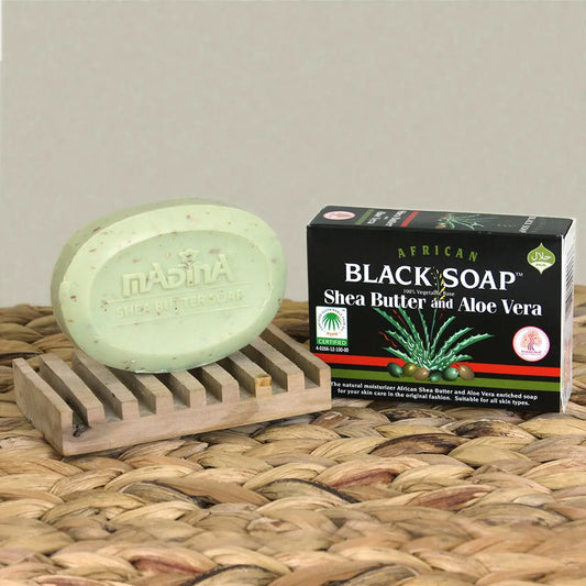 Madina Shea Butter & Aloe Vera Soap - 3½ oz - Hydrates and nourishes with Shea butter - Melanatedpeopleskincare.com