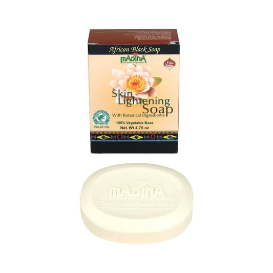 Madina Skin Lightening Soap - 4¾ oz - Gently lightens dark spots and evens out skin tone - Melanatedpeopleskincare.com