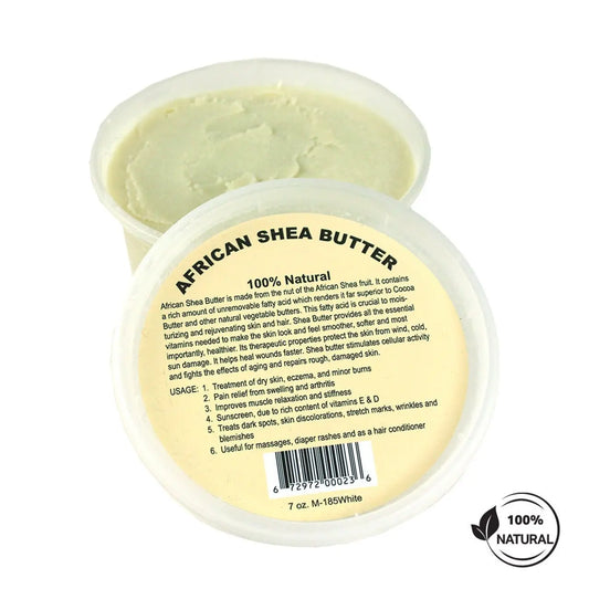 Natural African Shea Butter 7 oz White or Yellow - Melanatedpeopleskincare.com