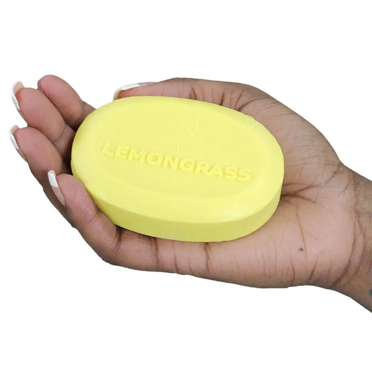 Natural Lemongrass Soap 3½ oz effectively cleanses away dirt, germs and odors without drying the skin - Melanatedpeopleskincare.com