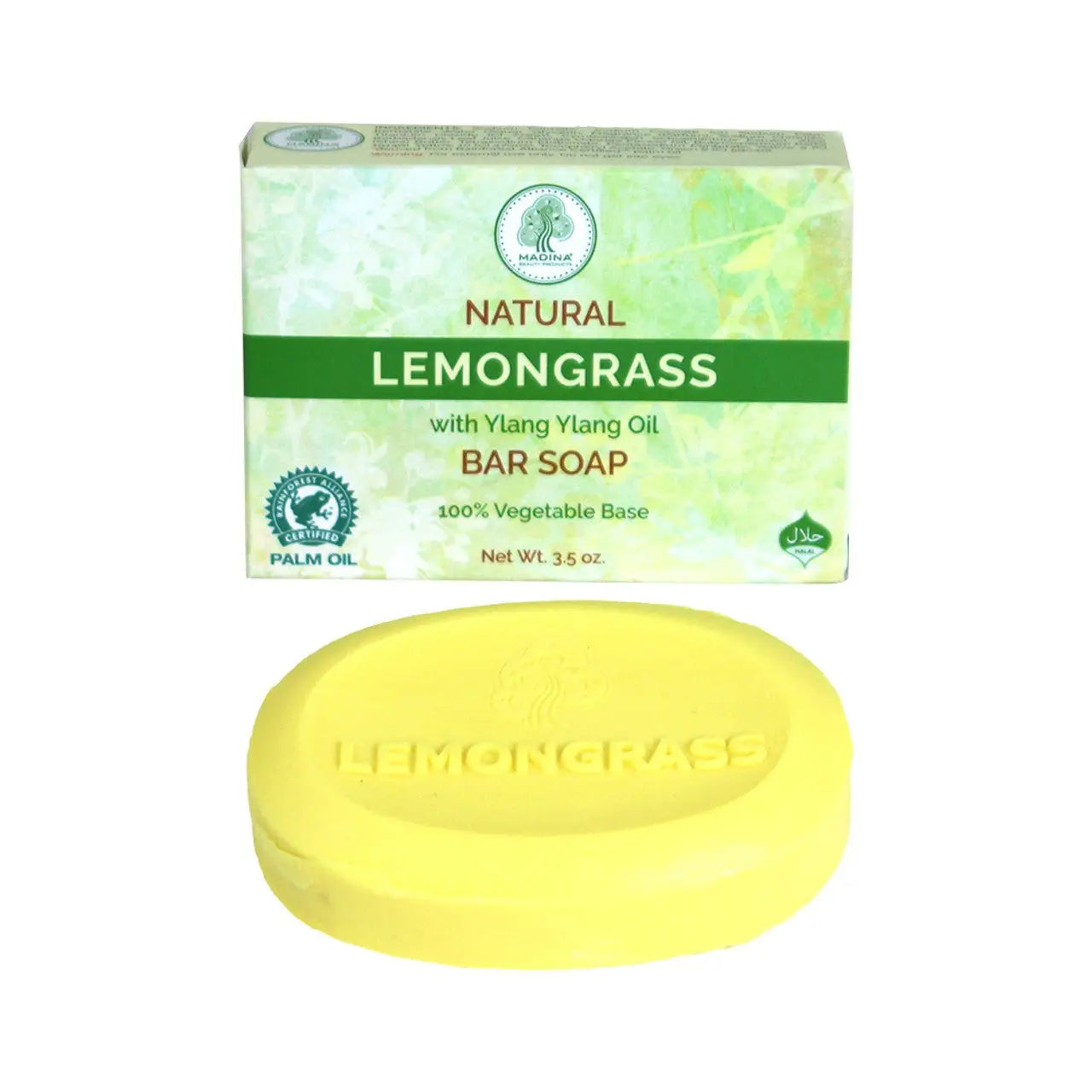 Natural Lemongrass Soap 3½ oz effectively cleanses away dirt, germs and odors without drying the skin - Melanatedpeopleskincare.com