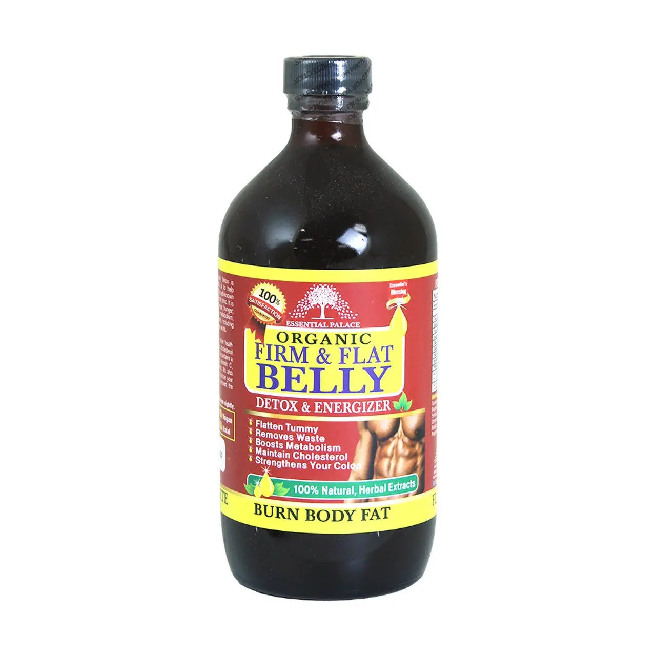 Organic Firm & Flat Belly Detox - 16 oz - a natural solution for reducing stubborn belly fat - Melanatedpeopleskincare.com