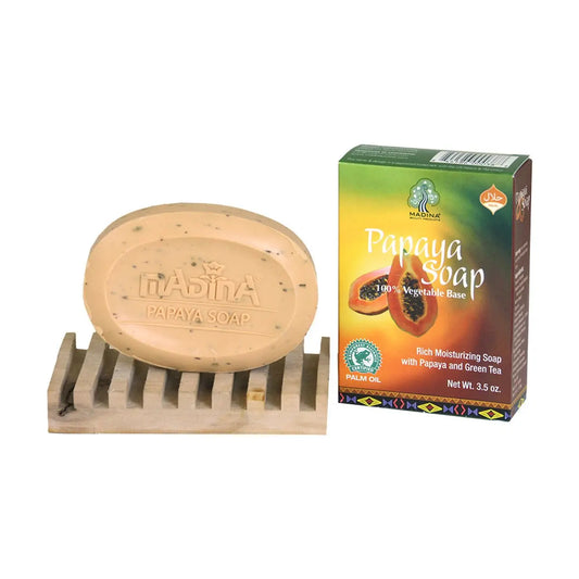 Papaya Soap 3½ oz - gently exfoliate, removing dead skin cells and promoting a healthy, glowing complexion - Melanatedpeopleskincare.com