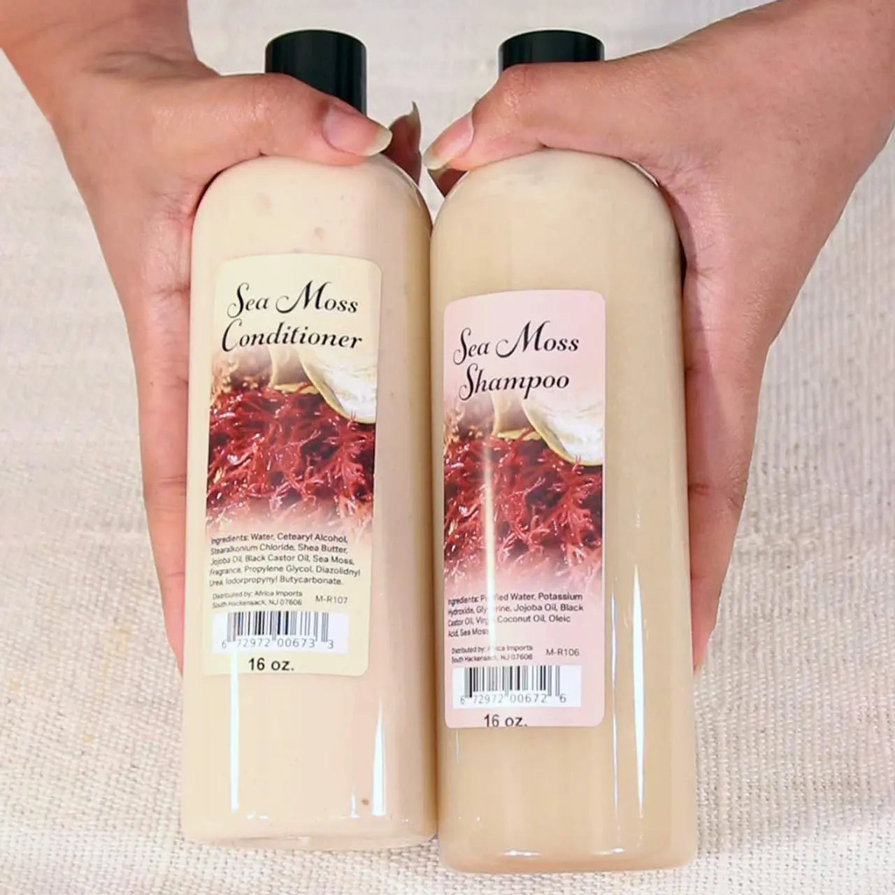 Sea Moss Hair Care Set is powered by sea moss and packed with nutrients to make it stronger and give it more moisture - Melanatedpeopleskincare.com